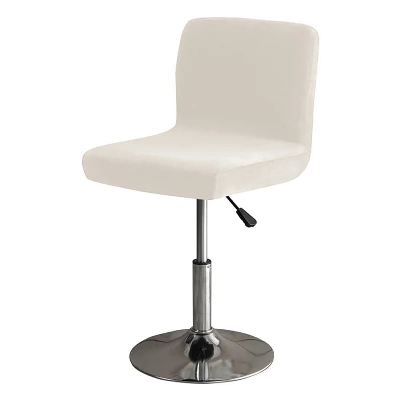 Housses de chaise de Bar souples en tissu velours, 1 pièce, housses de siège de tabouret à dossier c
