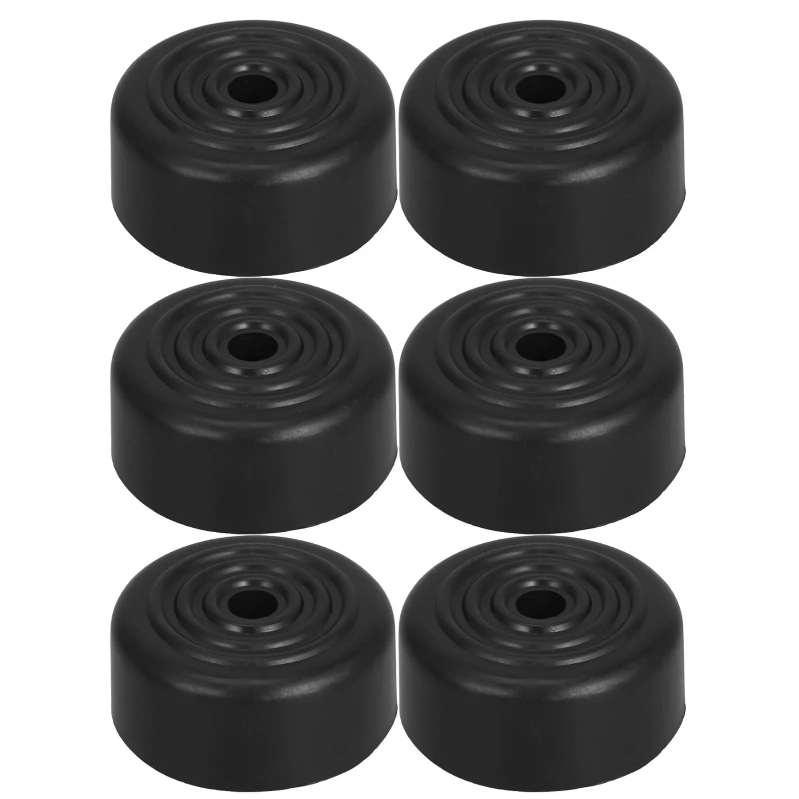 6 pièces noir 5Cm rond conique canapé jambes remplacement Durable vis dans les pieds de meubles pour