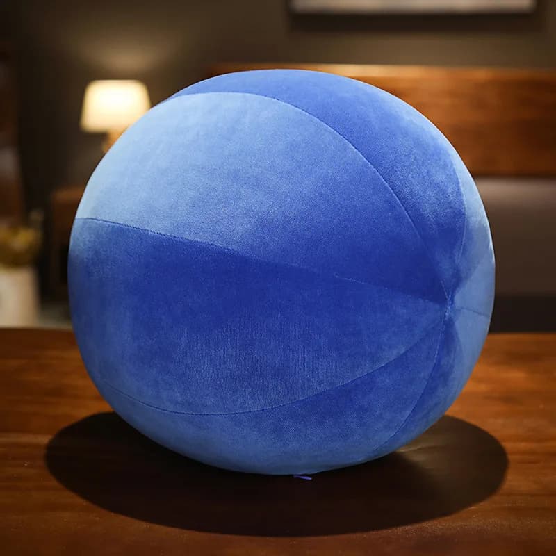 Coussin Boule Ronde en Velours de Style Nordique, Pouf de Siège en Peluche, Décor de Canapé de Chamb