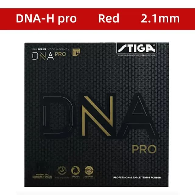 Raquette de tennis de table STIGA-DNA PRO, éponge spécialisée avec caoutchouc solide intégré, M, H, 