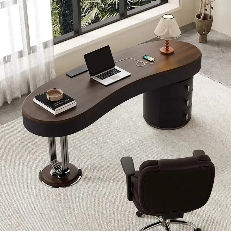 Bureaux d'ordinateur de rangement modernes de luxe élégant ordinateur portable adulte bureau de jeu 