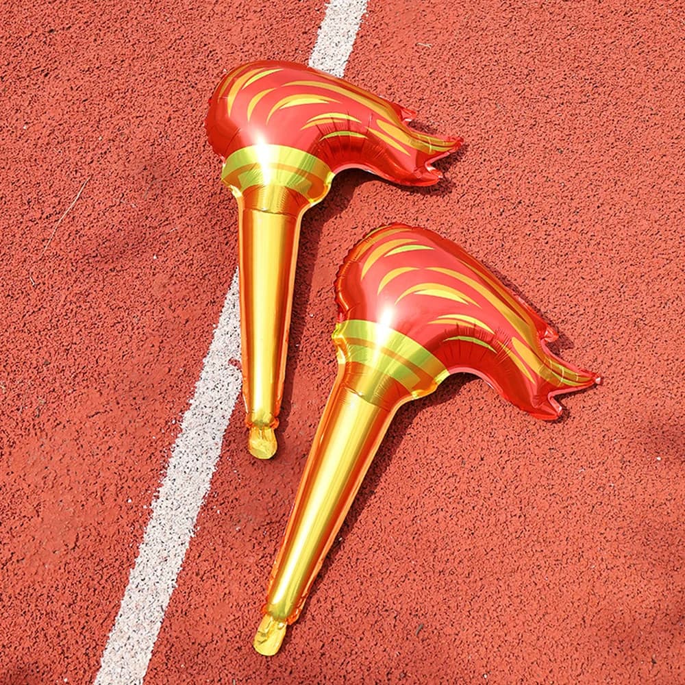 Torche à flamme gonflable de 18 pouces, accessoire de feu factice léger, pour les fêtes de jeu de rô