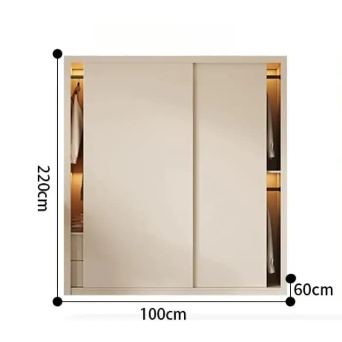 Armoire d'angle coulissante de style rétro français en bois