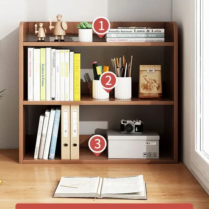 Étagère de bureau à 3 niveaux