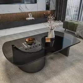 Glam luxe Table basse moderne verre Premium minimaliste Table basse élégante beauté Table De Salon B