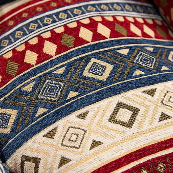 Coussin de dossier imprimé style bohème pour canapé tatami, idéal pour l'automne et l'hiver, pour salon ou chaise de bureau confortable et douce