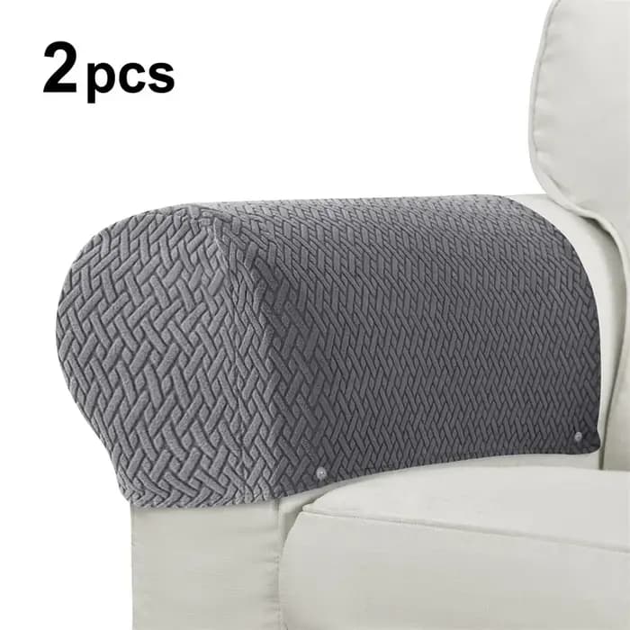 Juste d'Accoudoir de Canapé artificiel astique Jacquard, Antidérapante, Protection de Bras de Chaise