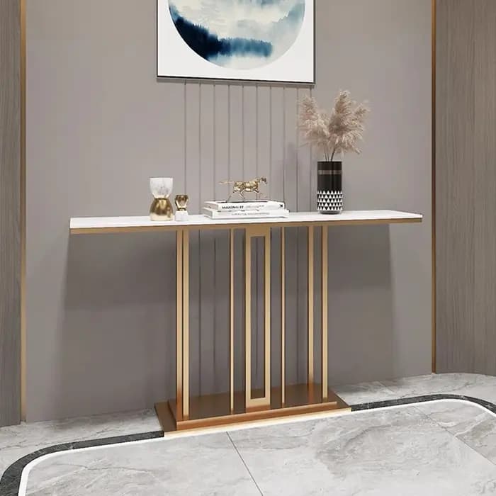Table Console de luxe française, minimaliste, Glam, moderne, Premium, pour couloir, entrée, meubles