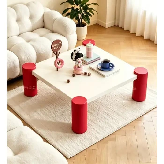 Table basse de service de luxe moderne en bois