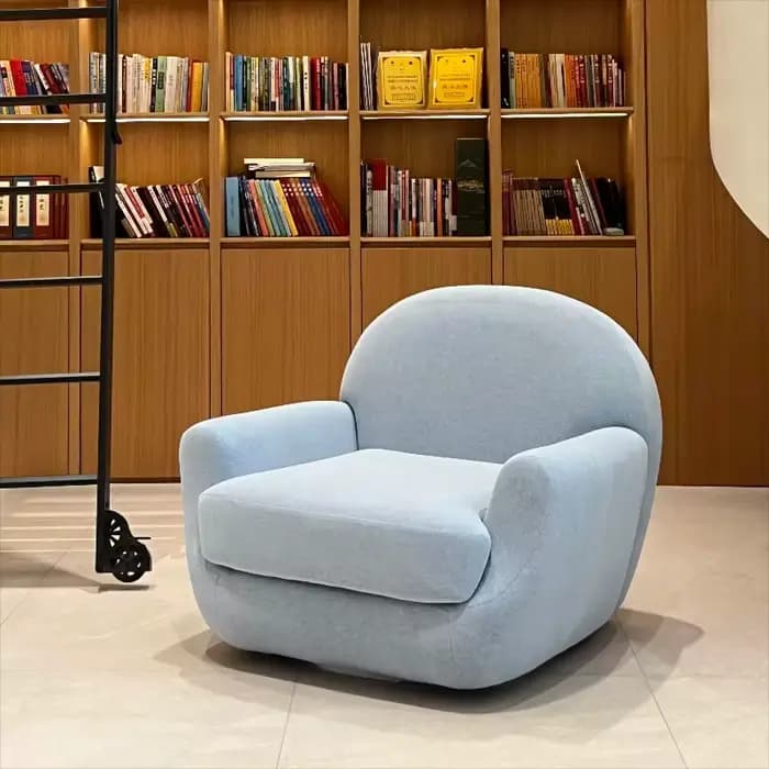 Fauteuil pivotant pliable au design relaxant