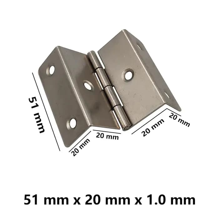 Quincaillerie de porte pliable pour meuble Vintage, 2 pièces, charnière Double pliante muette