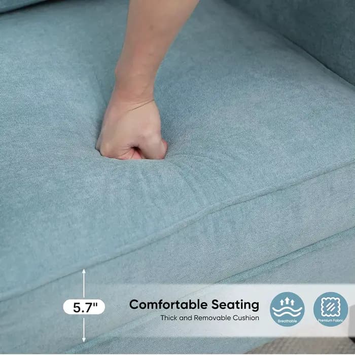 Fauteuil d'appoint pour salon, fauteuil de lecture moderne du milieu du siècle pour chambre à couche