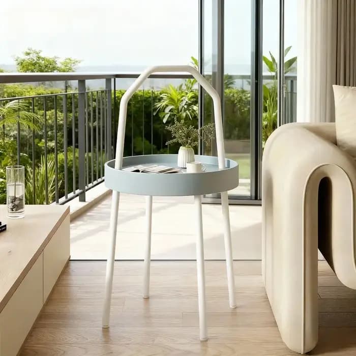 Table d'appoint de canapé en métal, Mini Table basse portative, petite Table d'appoint assortie pour