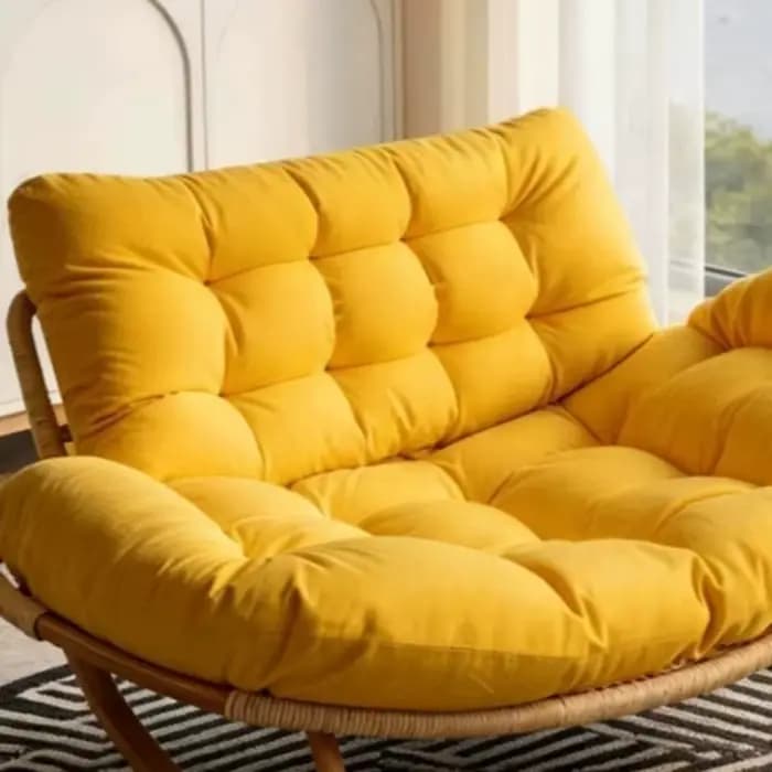 Fauteuils de salon en rotin pour la méditation
