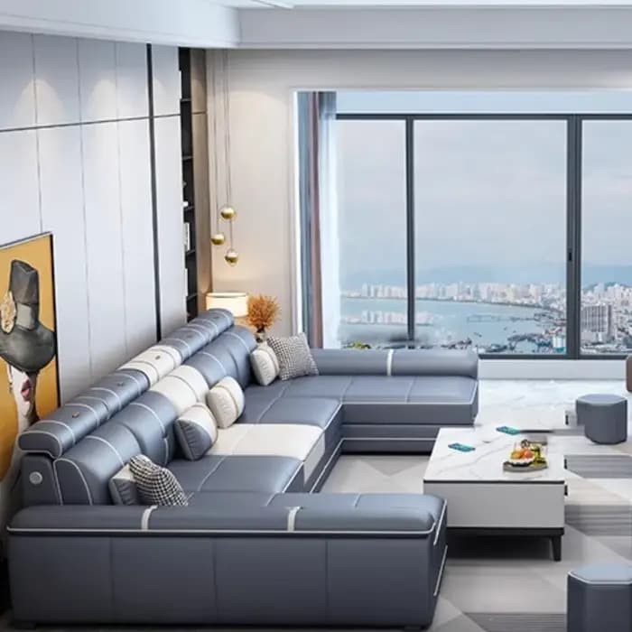 Canapés confortables italiens adultes sol concepteur canapé moderne salon cuir Articulos Para El Hogar accessoires pour la maison