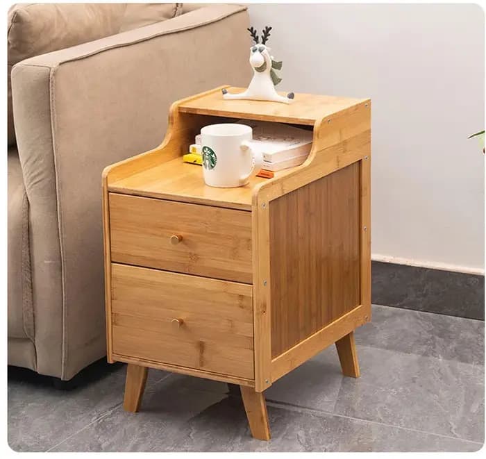 Table de chevet moderne et Simple en bambou, 20-30cm, petite armoire à bord étroit, support de range