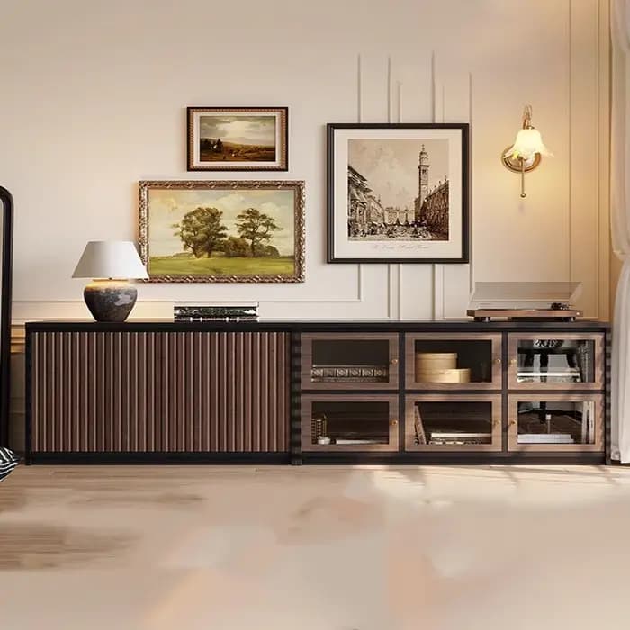 Meuble Tv rétro classique français au sol