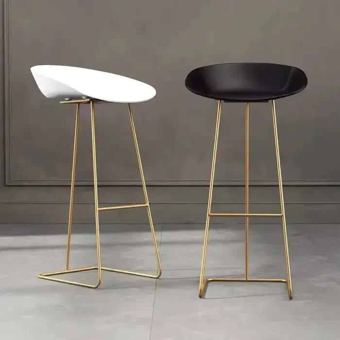 Tabouret de Bar nordique chaise haute en fer forgé minimaliste moderne Restaurant bureau salle à man