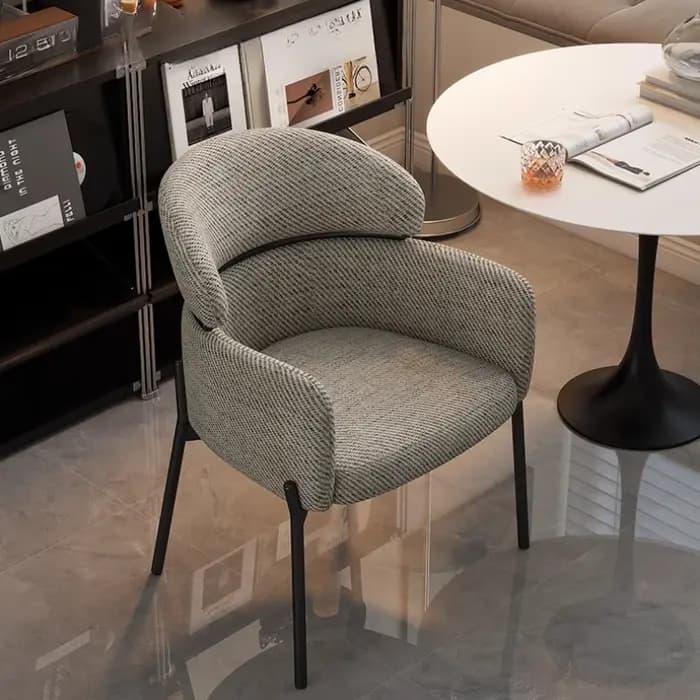 Chaise Décontractée Minimaliste Italienne de Luxe, Légère, Rétro, pour la Maison, la Cuisine, la Sal