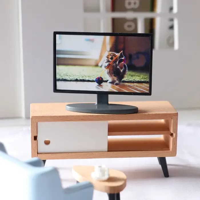 Mini Meuble TV ou Télévision en Bois pour Maison de Course Blyth OB11