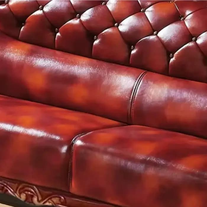 Salon familial salon canapé en cuir véritable bois massif salon canapé confortable élégant canapé Sala De Estar meubles