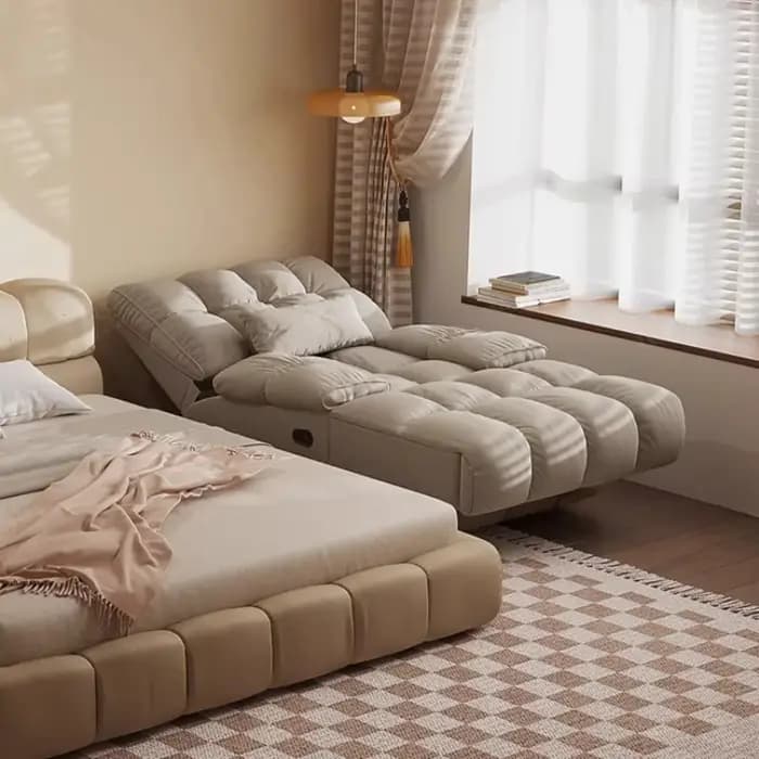 Canapé électrique en tissu gris pour salon, fauteuil inclinable relaxant avec accoudoirs, idéal pour