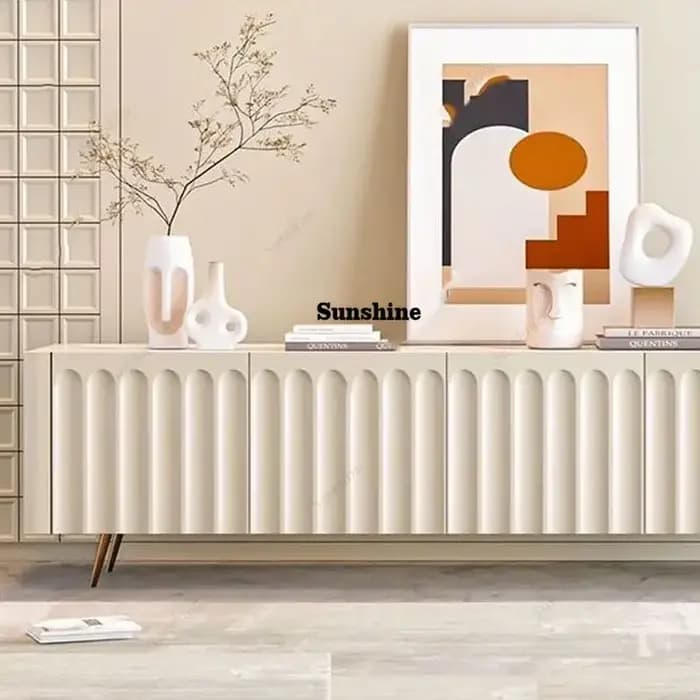 Meuble TV blanc simple YUnique, salon classique, 200 cm, meubles TV modernes, salon, designer, muebl