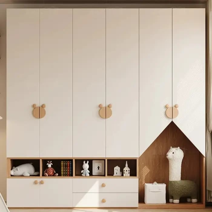 Armoire bibliothèque élégante de style français