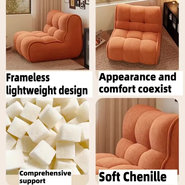 Fauteuil inclinable relaxant individuel en tissu