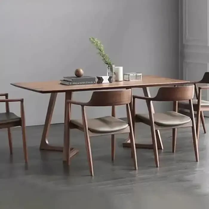 Ensemble de Table à manger en bois pour Restaurant, moderne, 4 chaises, Design, Newclassic, pour 6 p