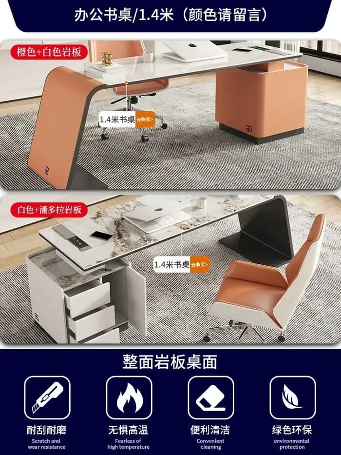Table de réception design, bureau auxiliaire, mini table de chevet, bureau de travail, table de jeu, bureau professionnel pour chambre à coucher, meubles tendance