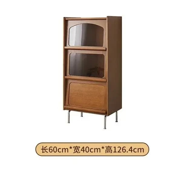 Armoires de salon Vintage avec pieds en métal, avec porte en verre, modernes, rétro, élégantes, Meub