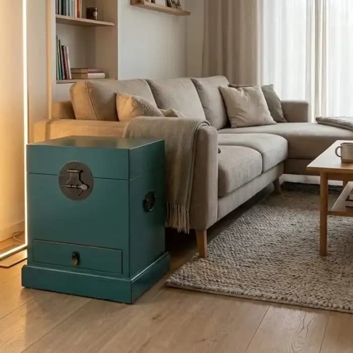 Table de chevet de luxe multifonctionnelle avec rangement