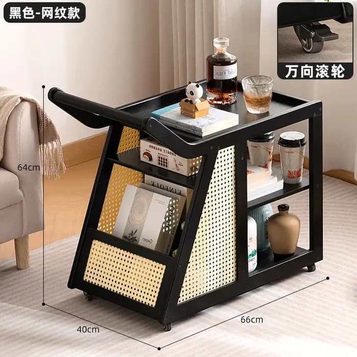 Petite Table basse en bois Portable réglable Premium rangement