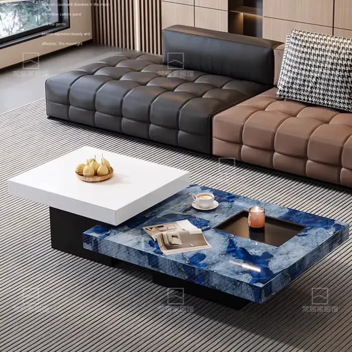 Tables basses modernes noires ensemble de luxe