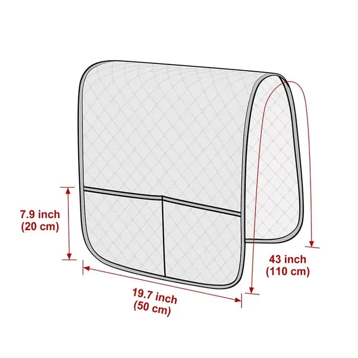 Housse d'accoudoir de canapé imperméable 50x110cm
