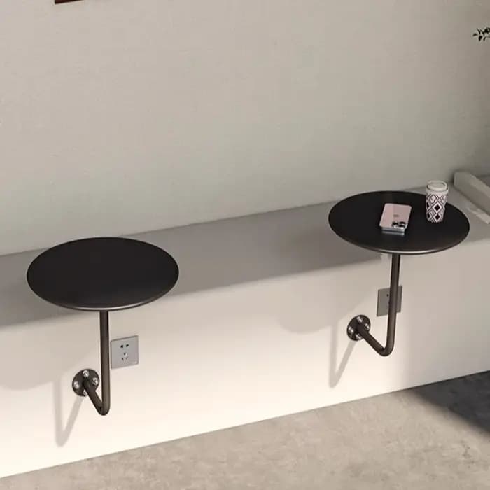 Table ronde murale de Style industriel pour café, Table d'appoint suspendue, peu encombrante, Design
