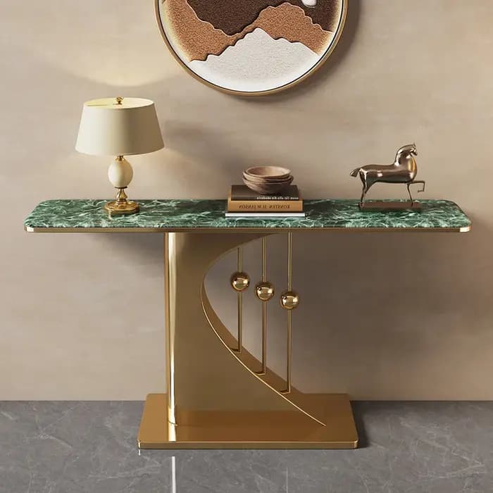 Table console tendance et unique, design italien élégant, table d'entrée, meuble de salon unique et
