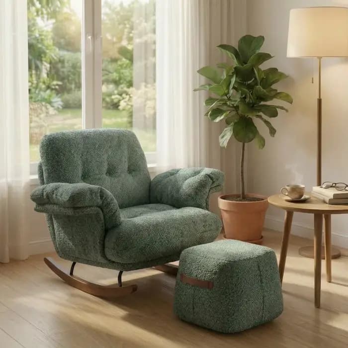 Fauteuils inclinables nordiques pour salon, fauteuils à bascule, pouf, fauteuils confortables pour salon, fauteuils ergonomiques, meubles de maison