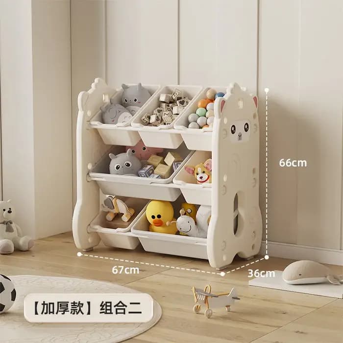 Étagère de rangement multicouche pour jouets pour enfants