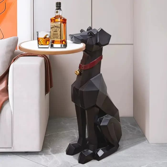 Table d'appoint noire nordique mignonne