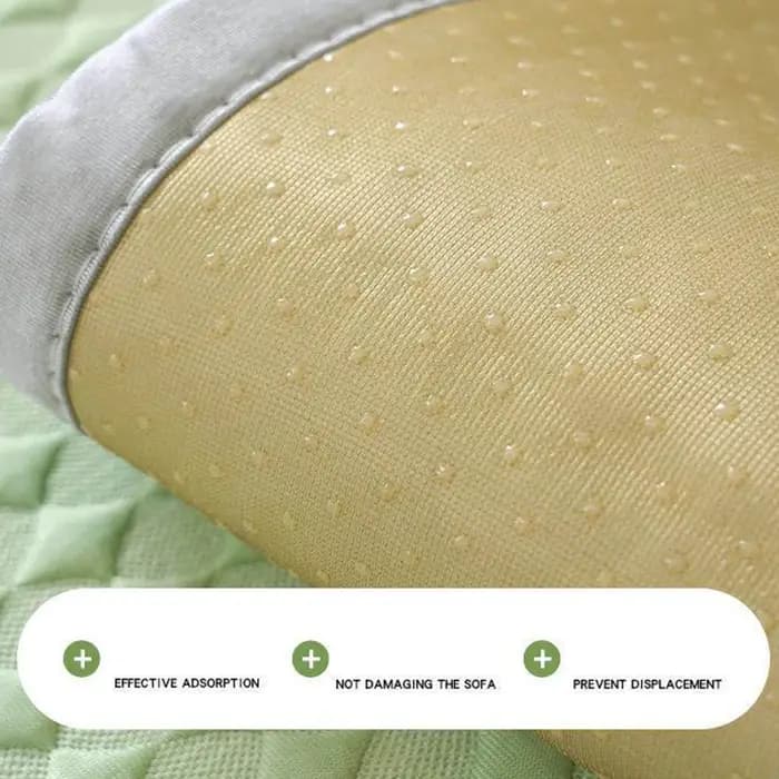 Nouvelle Housse de Canapé Anti-Dérapante en Tissu Solide pour Salon