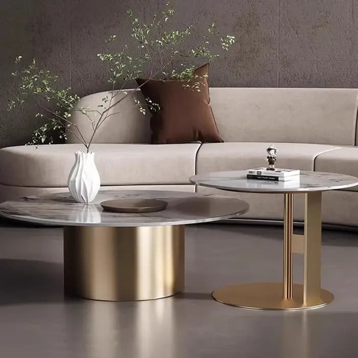 Table basse Design Glam, Vintage, Premium, esthétique, élégante, Table d'appoint Simple, peu encombrante, meubles de salon Pliante