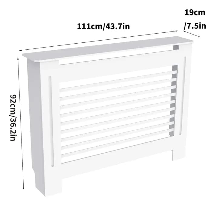 Couvercle de radiateur Super haut de 100CM, étagère à gril solide, armoire en MDF, Style moderne Ver