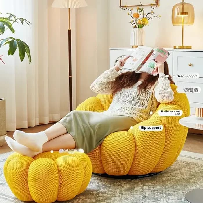 Canapé paresseux citrouille de luxe de styliste italien