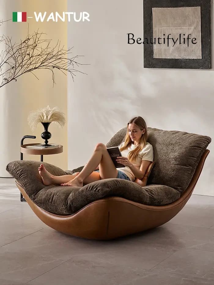 Designer nordique créatif moderne minimaliste salon chaise de loisirs canapé inclinable