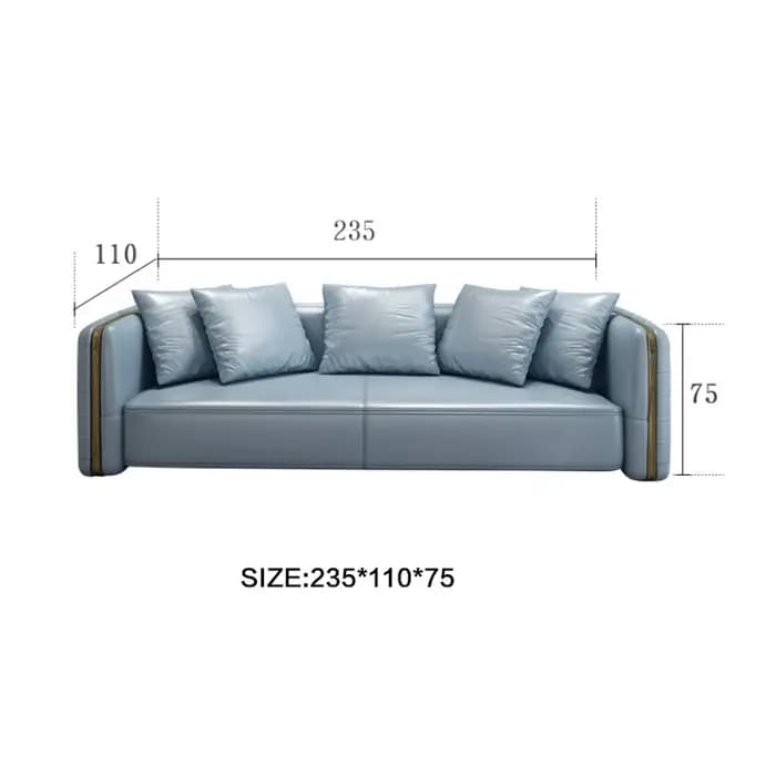 Moderne lumière luxe nouveau canapé classique salon