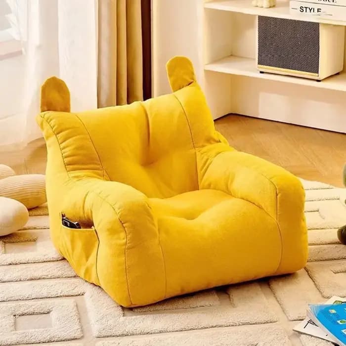 Canapé paresseux en tissu doux avec sac de rangement