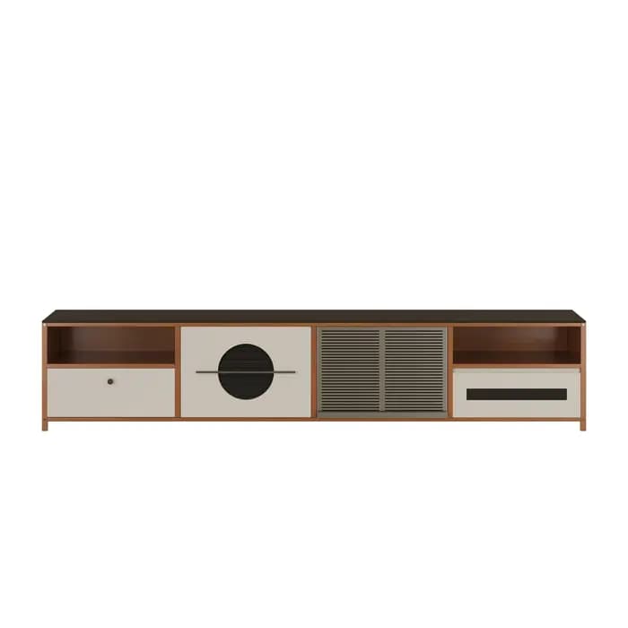 Meuble TV design nordique pour salon, étagère de divertissement, vitrine d'ornement, meuble de télév