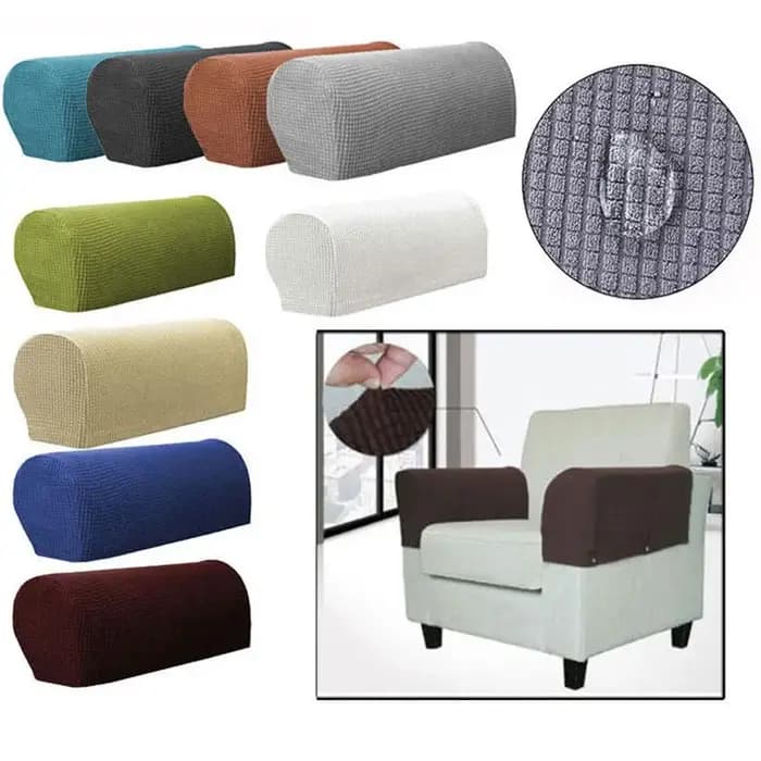 Housses d'accoudoir extensibles pour meubles en flanelle